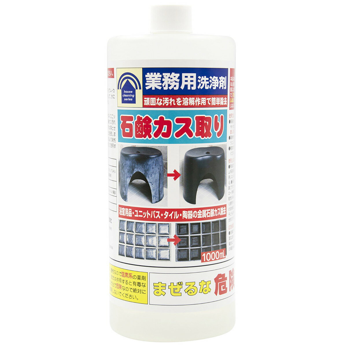 【送料込・まとめ買い×15個セット】トーヤク 石鹸カス取り 1000mL 業務用 強力洗浄剤