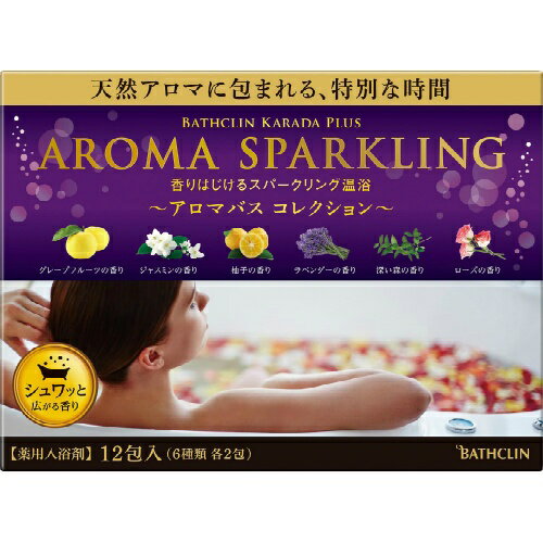 バスクリン アロマスパークリングコレクション 6種12包 ( お風呂 入浴剤 アソートパック )のサムネイル