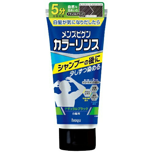 【送料無料・まとめ買い2個セット】ホーユー メンズビゲン カラーリンス NBK ナチュラルブラック 160g 爽やかなシトラスマリンの香り ( 父の日 )