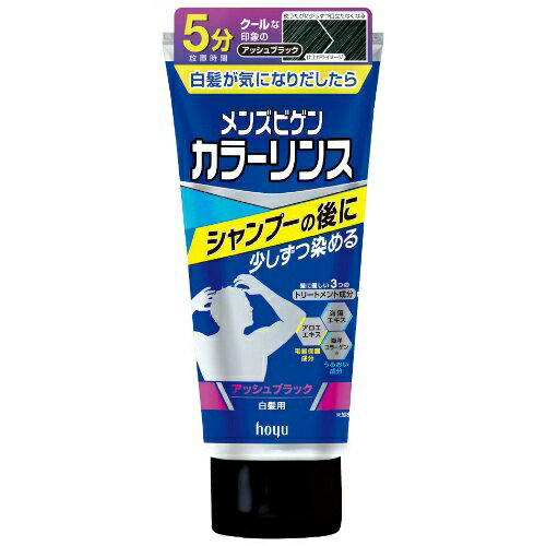 【送料込】ホーユー メンズビゲン カラーリンス ABK アッシュブラック 爽やかなシトラスマリンの香り 父の日 