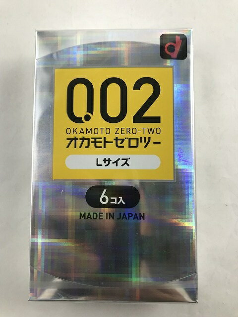 【メール便送料無料】オカモト うすさ均一 002EX ナチュラル Lサイズ 6個入り(4547691710505)オカモトのコンドーム スキン　避妊具