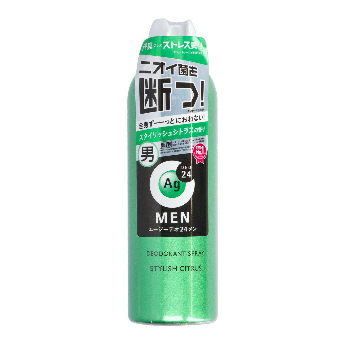 【送料込・まとめ買い×4個セット】ファイントゥデイ エージーデオ24メン メンズデオドラントスプレー N スタイリッシュシトラス LL 180g