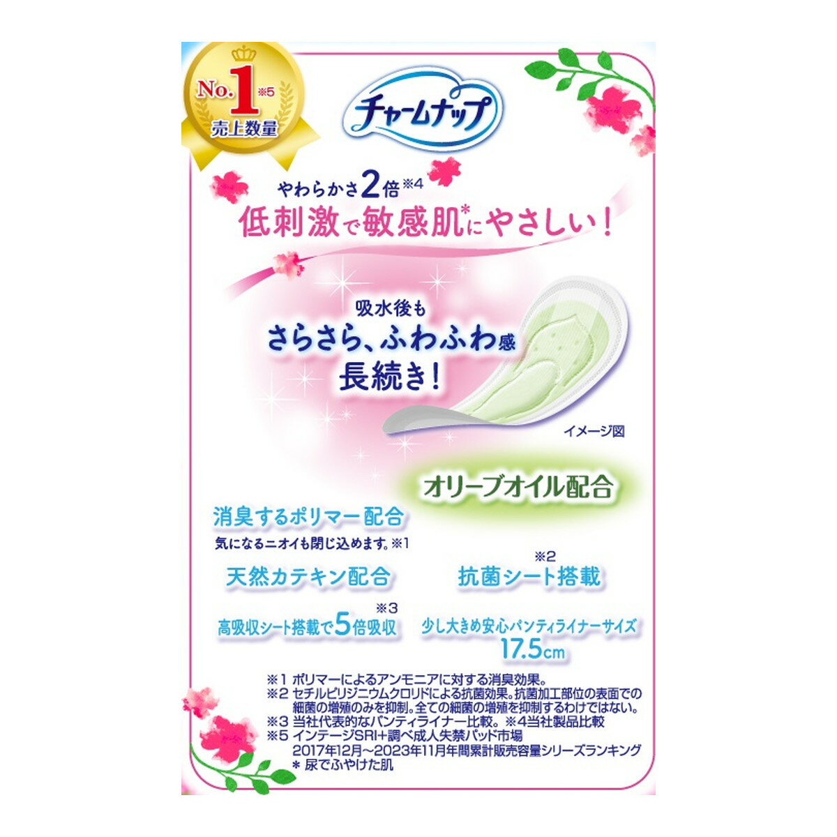 【×24個セット送料無料】チャームナップ 吸水さらフィ ふんわり肌 微量用 32枚入(4903111515394) 2
