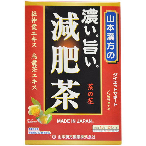 【送料無料・3個セット】山本漢方製薬の濃い旨い減肥茶 10g×24包