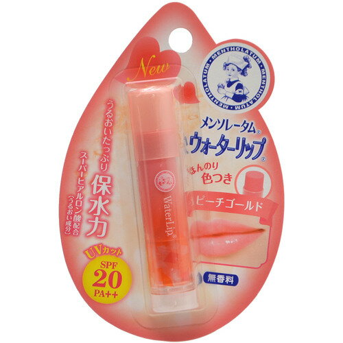 【送料無料】ロート メンソレータム ウォータリップ ピーチゴールド 1個