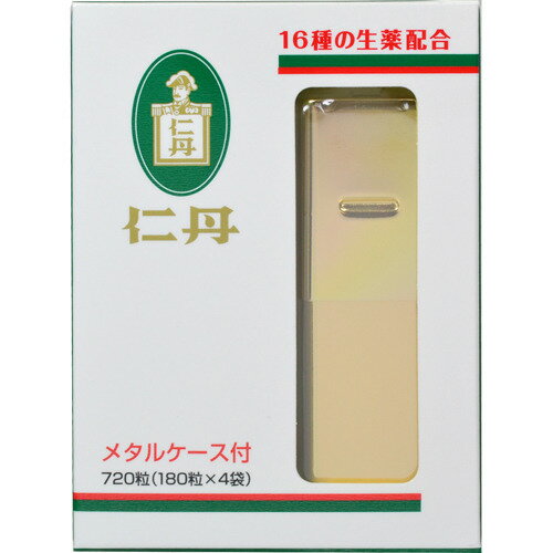 【送料無料・まとめ買い×4個セット】森下仁丹 仁丹 メタルケース入 720粒入