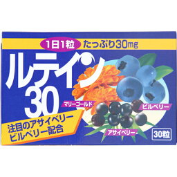 【送料無料・まとめ買い×2個セット】本草製薬 ルテイン・30 30カプセル