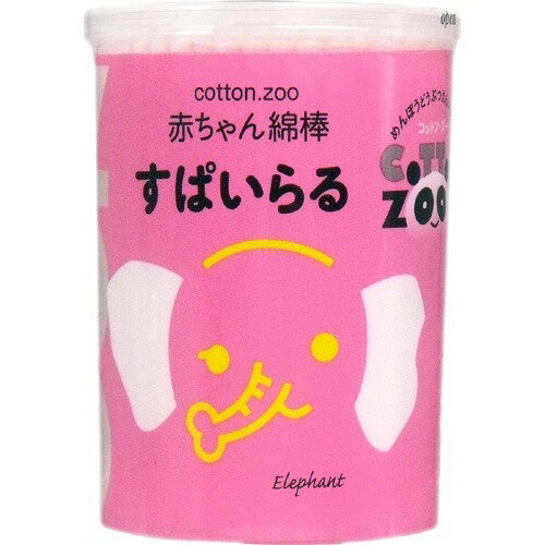 【送料込・まとめ買い×144個セット】平和メディク コットン・ズー 赤ちゃん綿棒 すぱいらる(160本入)