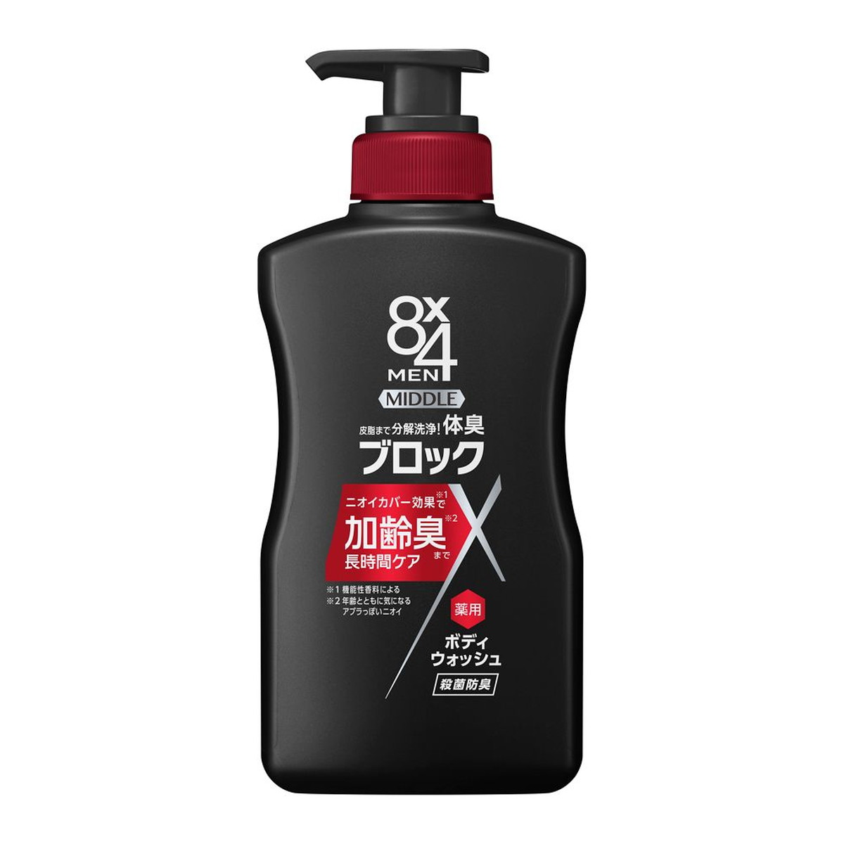 【配送おまかせ】花王 エイトフォーメン 8x4 MEN ミドル 薬用 ボディウォッシュ 400mL 医薬部外品 加齢臭ケア 1個