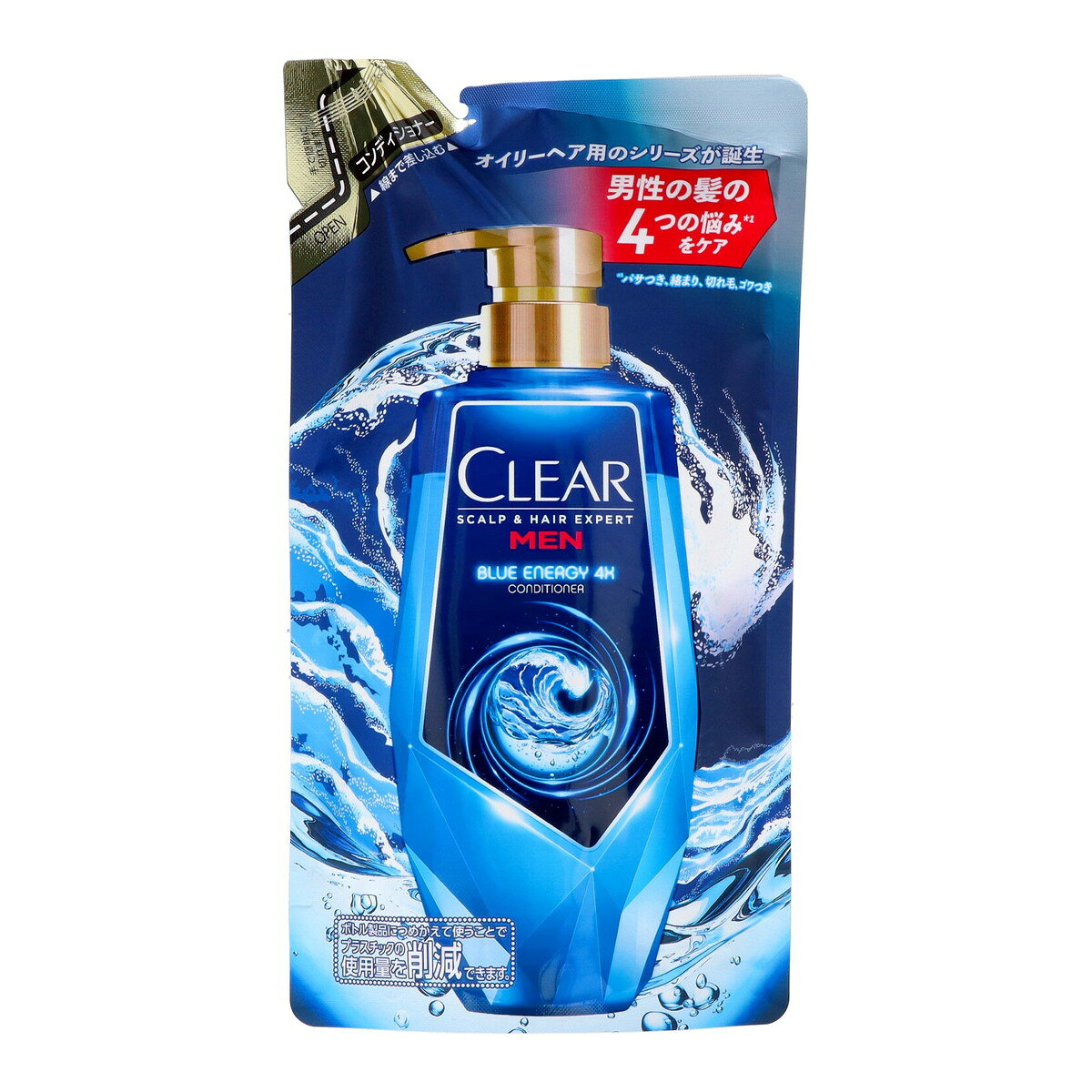 商品名：ユニリーバ クリア CLEAR ブルーエナジー 4x スカルプコンディショナー つめかえ用 280g内容量：280gJANコード：4902111772141発売元、製造元、輸入元又は販売元：ユニリーバ・ジャパン原産国：日本区分：化粧品商品番号：103-p001-4902111772141商品説明毛髪化学と皮膚科学の融合が叶えた大人の男性用ヘアケアブランドクリアから、オイリーヘア用シリーズが誕生。天然由来の海洋成分＊1とメントール（清涼成分）を配合。使うたび爽快感を。フレッシュシトラスの香りで、爽やかな香りが長時間続く。シリーズ使いでより効果的。詰め替え用。＊1海塩（保湿成分）、＊2脂、フケ、かゆみ、ニオイ広告文責：アットライフ株式会社TEL 050-3196-1510 ※商品パッケージは変更の場合あり。メーカー欠品または完売の際、キャンセルをお願いすることがあります。ご了承ください。
