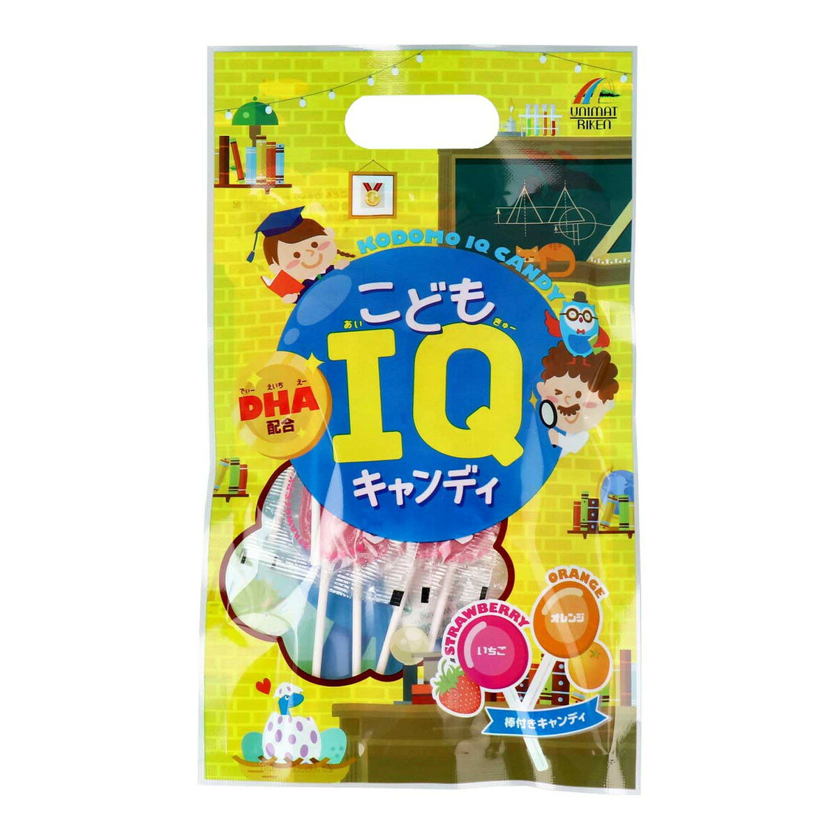 商品名：ユニマットリケン こどもIQキャンディ DHA配合 10本入内容量：10本JANコード：4903361440804発売元、製造元、輸入元又は販売元：ユニマットリケン原産国：日本商品番号：103-g001-4903361440804商品説明DHAを配合した棒付きキャンディです。臭いの少ないDHAを使用していますので、魚の臭いが苦手なお子様にもお勧めです。いちご味とオレンジ味のアソートキャンディで見た目も楽しく、2つの味がお楽しみ頂けます。広告文責：アットライフ株式会社TEL 050-3196-1510 ※商品パッケージは変更の場合あり。メーカー欠品または完売の際、キャンセルをお願いすることがあります。ご了承ください。