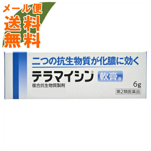 【メール便送料無料】【第2類医薬品】 テラマイシン軟膏a 6g 1個皮膚の薬　しっしん・かゆみ(4987123701693)二つの抗生物質が化膿に効く化膿性皮膚疾患用薬です。