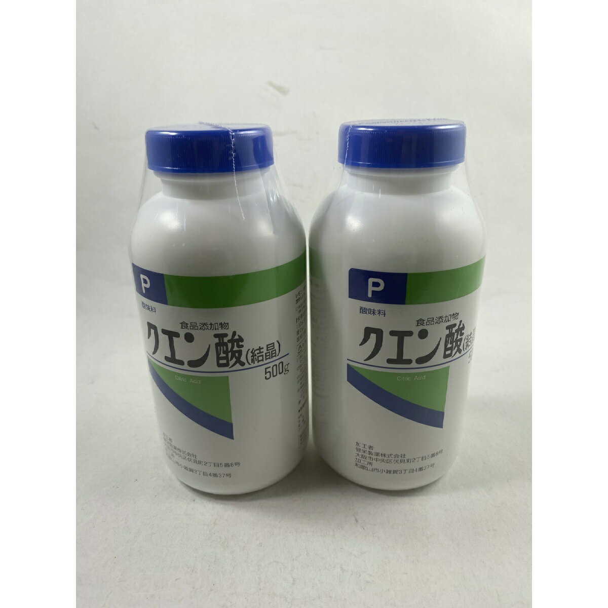 ケンエー クエン酸(結晶)P 500gクエン酸(結晶)を99.5%以上含む食品添加物 1個