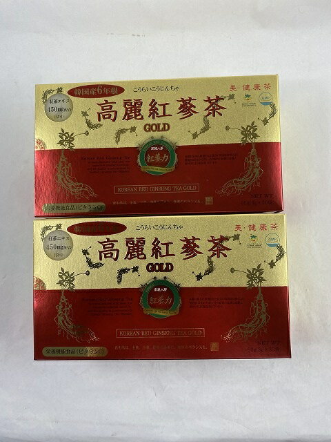 商品名：高麗紅参茶ゴールド 30包内容量：30包JANコード：8809013358090発売元、製造元、輸入元又は販売元：高麗貿易ジャパン原産国：韓国区分：その他健康食品商品番号：103-8809013358090【高麗紅参茶ゴールドの商品詳細】●マイルドな苦味と、飲み続けていただくためにブドウ糖などを入れ、ほんのり甘く仕上げました。●朝はじめの一杯におすすめです。●コスパも抜群！【召し上がり方】・栄養補助食品として、1日1-2包を目安に、1包当り100mLくらいのお湯またはお水でお召し上がりください。【高麗紅参茶ゴールドの原材料】ブドウ糖、紅参エキス、乳糖、ビタミンC【成分】(1包3gあたり)紅参エキス・・・450mg【栄養成分】(1包(3g)あたり)エネルギー・・・11.90kcaLタンパク質・・・0.01g脂質・・・0.01g炭水化物・・・2.95gナトリウム・・・0.52mgビタミンC・・・50mg【注意事項】・体質によりまれに身体にあわない場合があります。その場合は使用を中止して下さい。・乳幼児の手の届かない所に保管して下さい。・妊娠、授乳中の方及び薬剤を処方されている方は念のために医師又は薬剤師にご相談下さい。・食品によるアレルギーが認められる方は、原材料名をご確認下さい。・開封後はお早めにお飲み下さい。広告文責：アットライフ株式会社TEL 050-3196-1510 ※商品パッケージは変更の場合あり。メーカー欠品または完売の際、キャンセルをお願いすることがあります。ご了承ください。⇒その他の 高麗紅参茶 はこちら