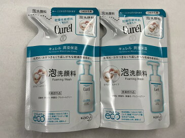 【×2個セット送料無料】花王 キュレル 泡洗顔料 つめかえ用 130ml　洗顔フォーム 医薬部外品(4901301272140)