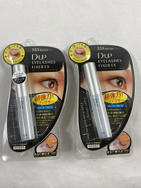 【×2本セット送料込(定形外郵便)】ディーアップ D.U.P アイラッシュフィクサーEX 553 ブラック 5ml 　 DUP・つけまつげ接着剤(4946324017491)