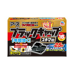 【×2個セット送料無料】アース製薬 ブラックキャップ スキマ用 16個入り ( 4901080208118 )