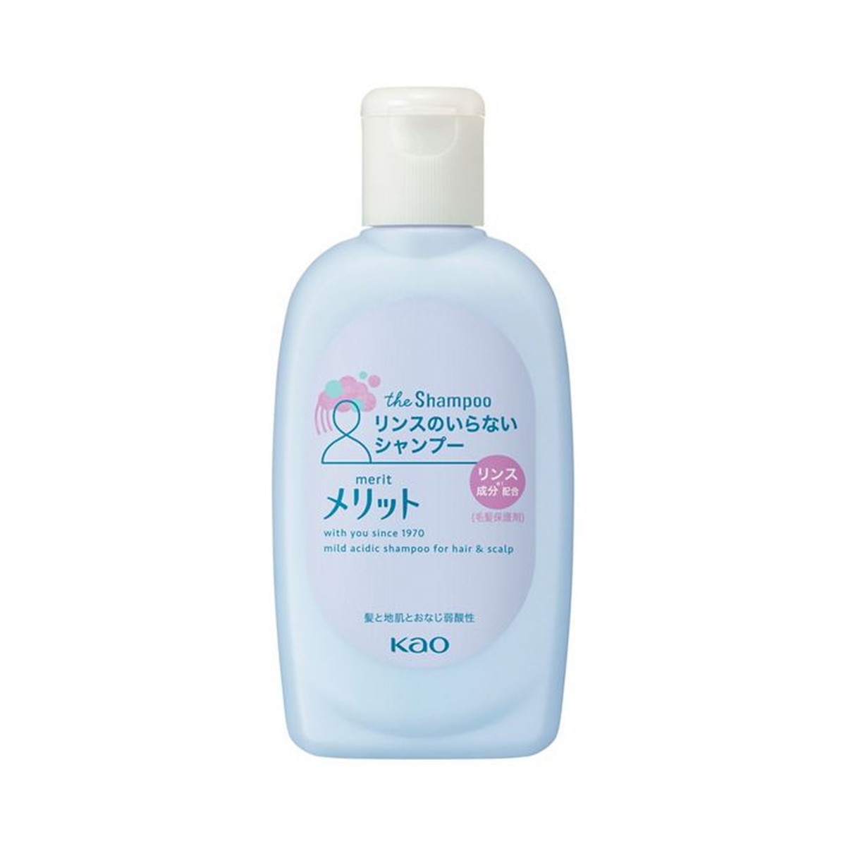 【送料込・まとめ買い×3個セット】花王 メリット リンスのいらないシャンプー ミニ 80ml