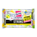 【×4袋セット送料込】花王 クイックルワイパー 立体吸着 ウエット ストロング レモン 12枚入 ゴシゴシせずに拭きとれる強力タイプの床用ウエットシート フロア...