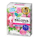 【送料込・まとめ買い×8個セット】花王 ロリエ きれいスタイル フレッシュローズの香り 消臭プラス 62コ入