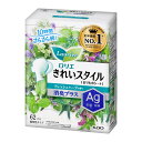 【送料込・まとめ買い×8個セット】花王 ロリエ きれいスタイル フレッシュハーブの香り 消臭プラス 62コ入
