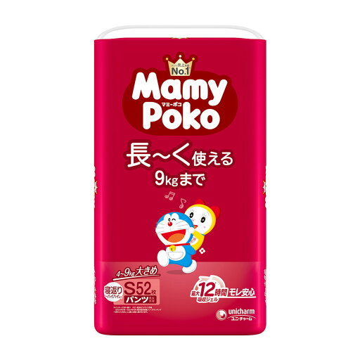 【送料込・まとめ買い×3個セット】ユニ・チャーム マミーポコ パンツ おおきめ S 52枚 ドラえもん こども用紙おむつ 【送料込・まとめ買い×3個セット】ユニ・チャーム マミーポコ パンツ おおきめ S 52枚 ドラえもん こども用紙おむつ