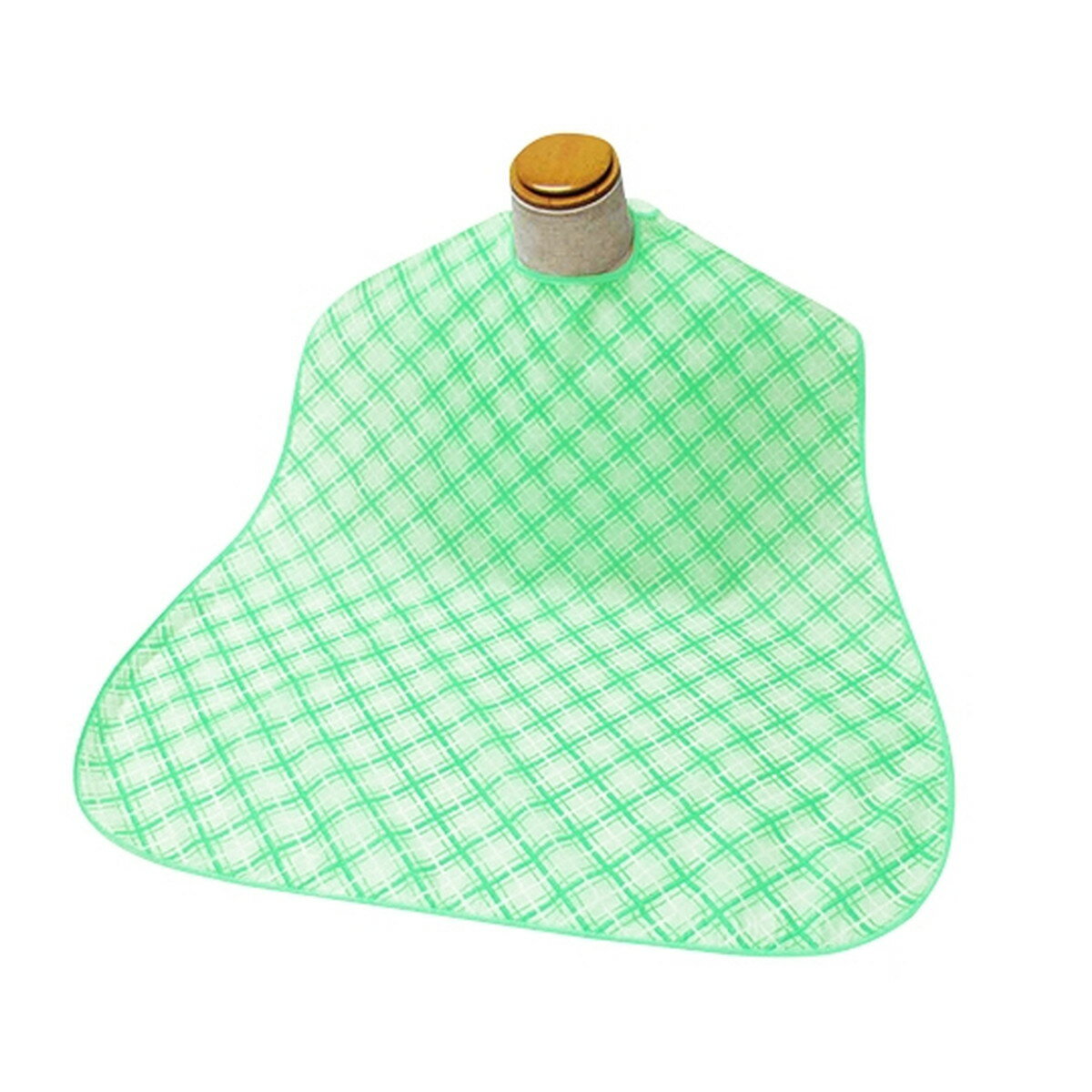 【配送おまかせ】萬楽 エコノミー 食事用エプロン グリーン 1個 ◆送料無料◆