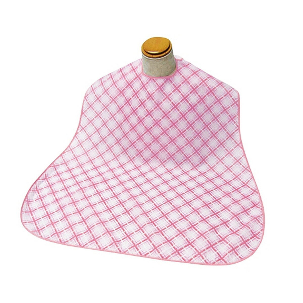 【配送おまかせ】萬楽 エコノミー 食事用エプロン ピンク 1個 ◆送料無料◆