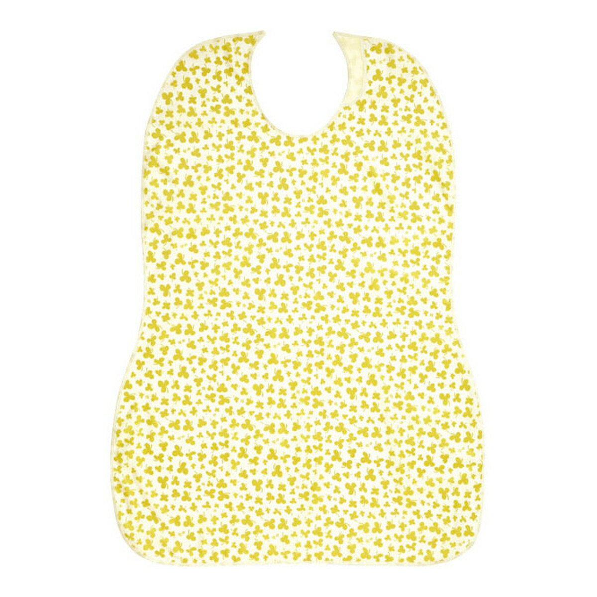 【×2個 配送おまかせ】フットマーク 長持ちする 大きな お食事エプロン フリーサイズ クリーム ◆送料無料◆