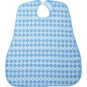 【配送おまかせ】日本エンゼル 食事用エプロン ダイヤ ブルー 1個 ◆送料無料◆