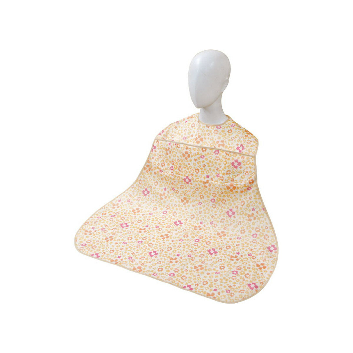 【配送おまかせ】日本エンゼル ディナー エプロン ポケット付き スミレ オレンジ 1個 ◆送料無料◆