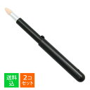 【×2本セット メール便送料込】志々田清心堂 スライド アイシャドウチップ PS-10 日本製 ブラック CAP付き 1本入(4)