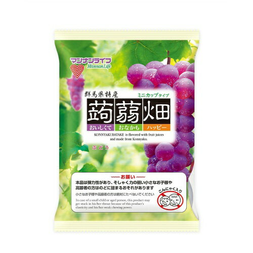 【送料無料・まとめ買い5個セット】マンナンライフ 蒟蒻畑 ぶどう味 25g×12個入 1袋