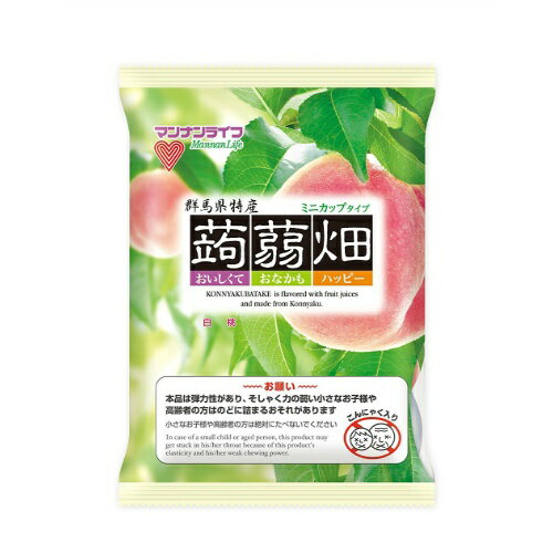 マンナンライフ 蒟蒻畑 白桃味 25g×12個入 1袋