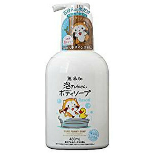【送料無料】無添加生活 無添加 泡の石けん ボディソープ ラスカル 480ml