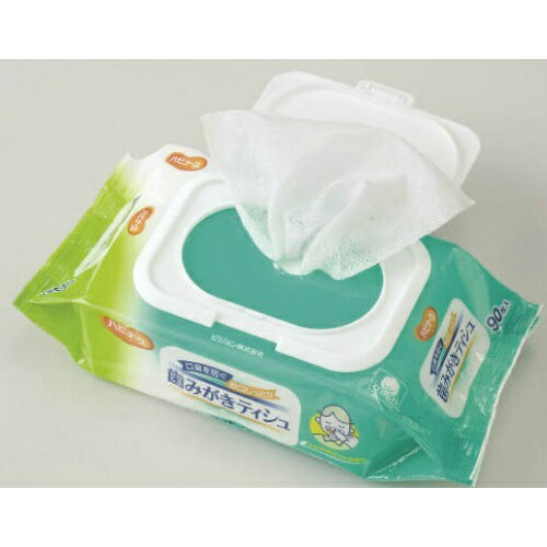 【送料無料・まとめ買い4個セット】ハビナース 歯みがきティシュ 90枚