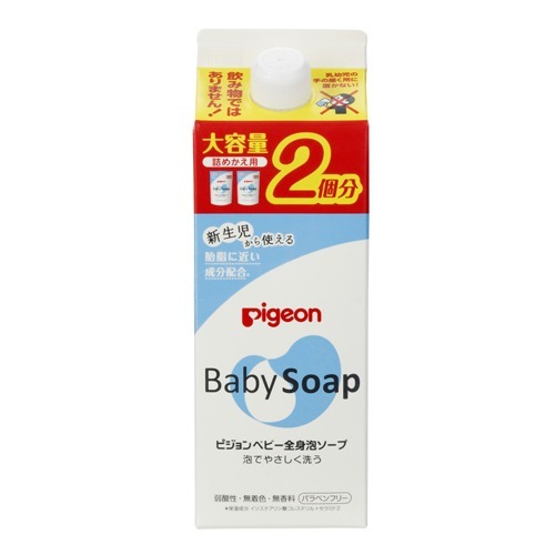 【送料込 5500円 ポッキリ】ピジョン 全身泡ソープ 詰めかえ用 2回分 800mL×4個セット