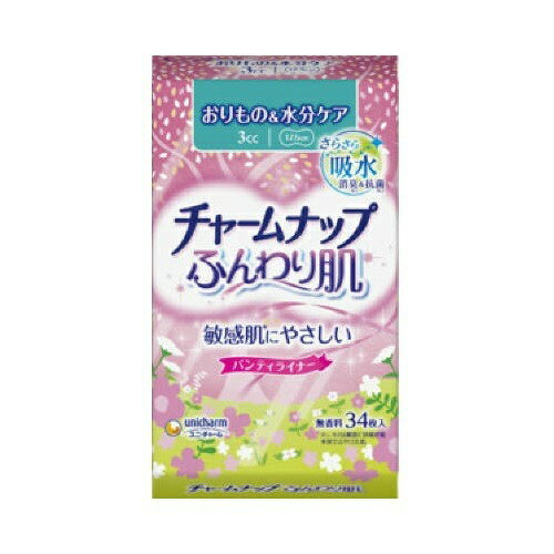 【送料込・まとめ買い×36個セット】ユニ・チャーム チャームナップ ふんわり肌 おりもの&水分ケア 34枚入