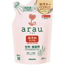 【送料込・まとめ買い×24個セット】サラヤ arau. アラウ 台所用せっけん つめかえ用 380mL ( 食器洗い洗剤 )