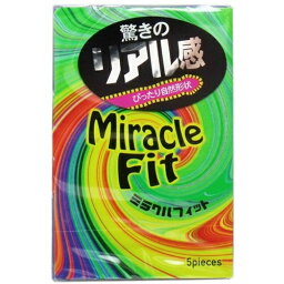 【×6個 配送おまかせ送料込】相模ゴム工業 ミラクルフィット (5個入) 1個コンドーム スキン　避妊具(4974234020997)