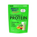【サマーセール】アサヒ スリムアップスリム シェイプ グリーンべジズ イン プロテイン 225g 大豆プロテインパウダー