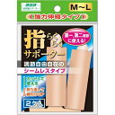 【サマーセール】ミノウラ 山田式 指らくらくサポーター M L 指関節の保護、固定に 4907706300921 長さ70mmで第一から第二関節まで保護