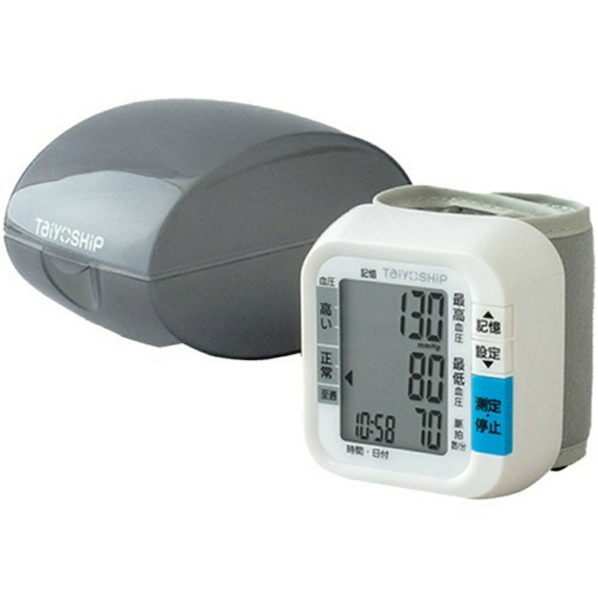 血圧計 【送料込み】ドリテック TaiyOSHiP 手首式の血圧計 WB-10　手首式だから、手軽に測れる (4975175038522 )血圧値6段階表示機能付き