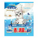 【送料込・まとめ買い×6個セット】ユニ・チャーム デオサンド 香りで消臭する紙砂 ナチュラルソープの香り 5L