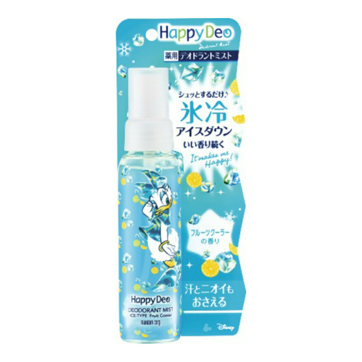 マンダム ハッピーデオ 薬用 デオドラントミスト アイスダウン フルーツクーラー 80mlのサムネイル