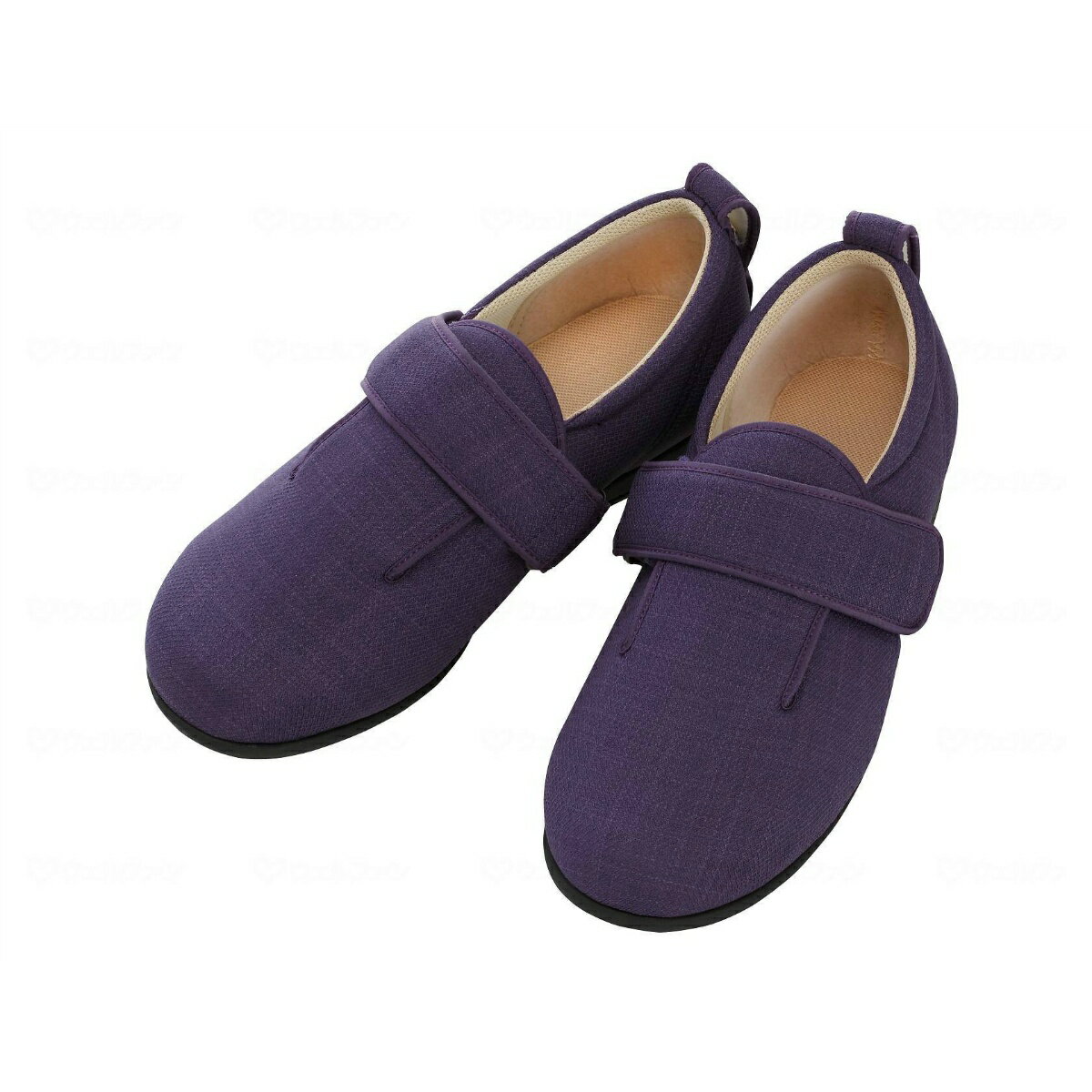 徳武産業 ダブルマジックIII 7E 紫色 LL サイズ 介護 靴 1足入のサムネイル