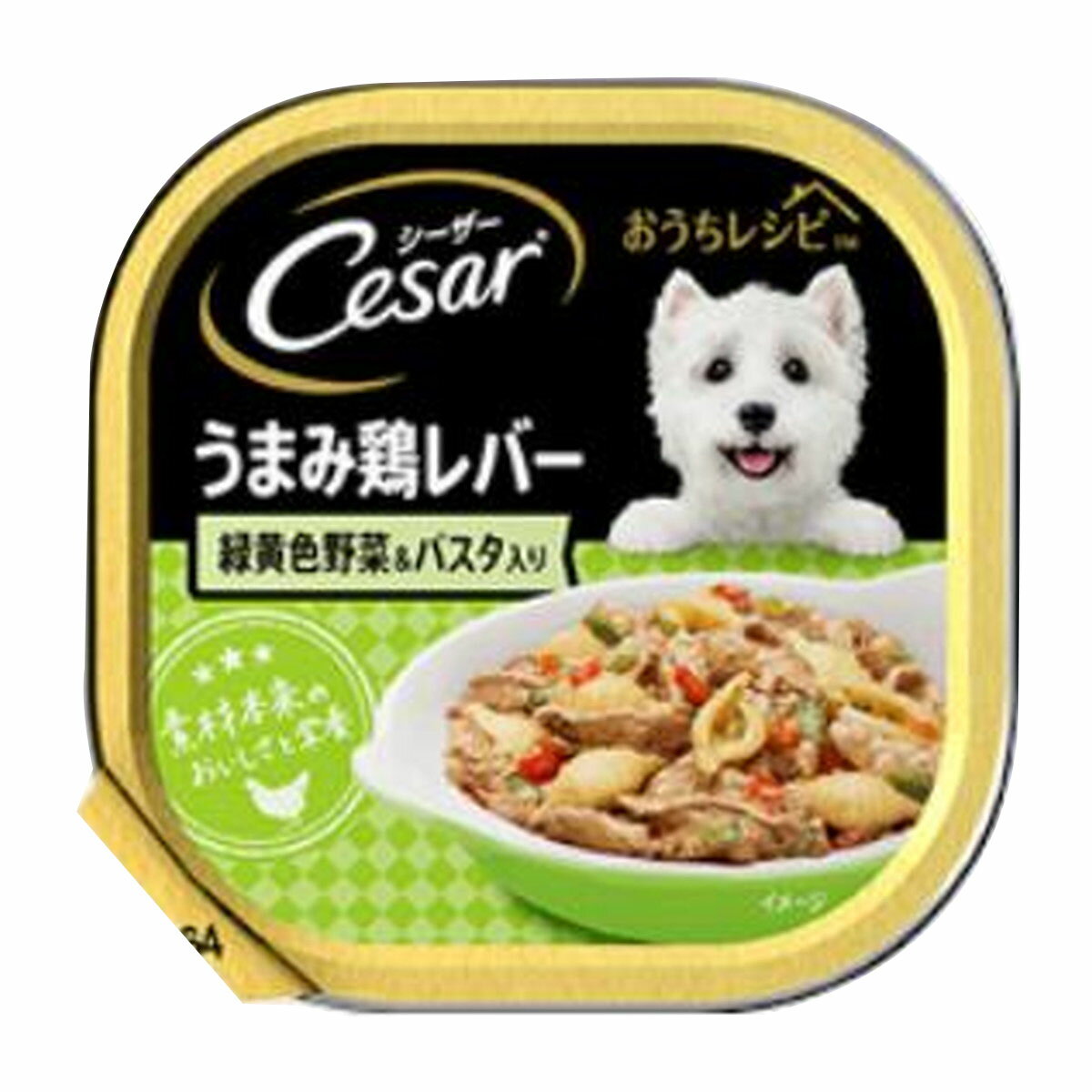 マースジャパン シーザー おうちレシピ うまみ 鶏レバー 緑黄色野菜＆パスタ入り 100g