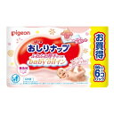 【サマーセール】ピジョン おしりナップ ふわふわ 厚手仕上げ ベビーオイルイン 66枚×6個パック　おしりふき ウェットティッシュ 1