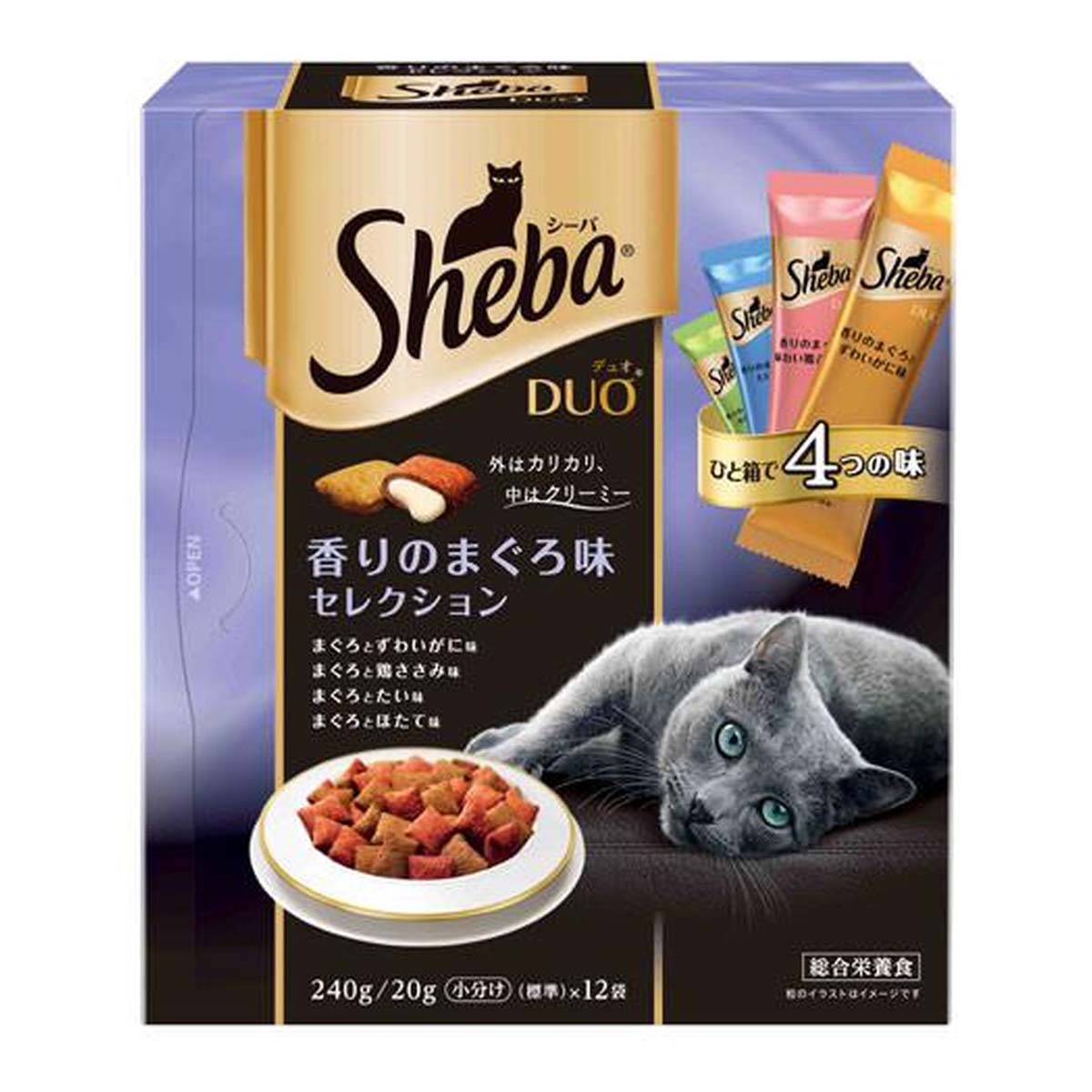 【スプリングセール】マースジャパン シーバ デュオ 香りのまぐろ味 セレクション 240gのサムネイル