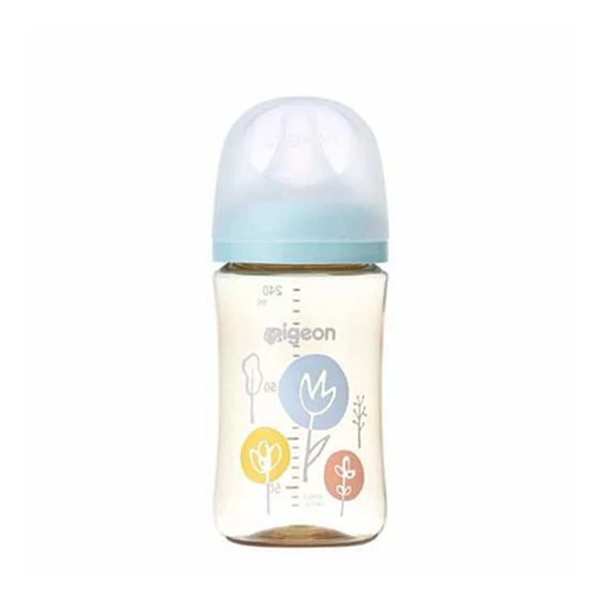 【送料込・まとめ買い×8個セット】ピジョン 母乳実感 哺乳びん プラスチック Flower 240ml